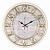 Часы 4141-002 Часы настенные круг d=41 см корпус белый с золотом "Текстура" Рубин